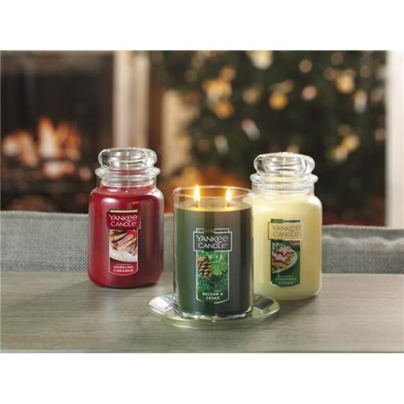 Scented Candle - 22oz Dual-Wick Tumbler, 75+ Hours Burn Time, Holiday Classic - Picture 5 of 7